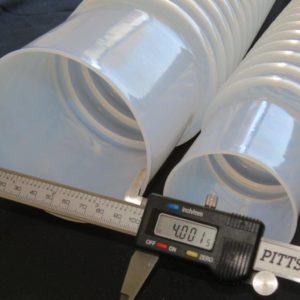 4 Inch Convoluted PTFE with Cuffs Convo PTFE